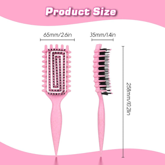 🌀 CurlEase Detangling Brush – Perfect for Curly & Coily Hair